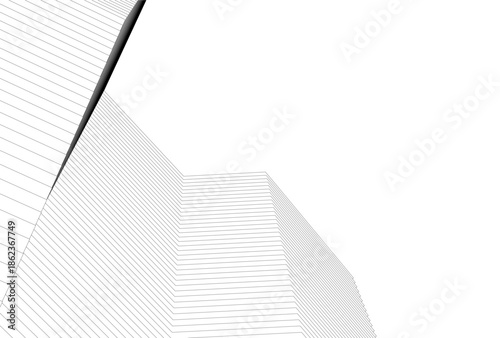 Abstract buildings architectural 3d drawing 