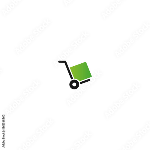 Deliver product logo icon flat vector design