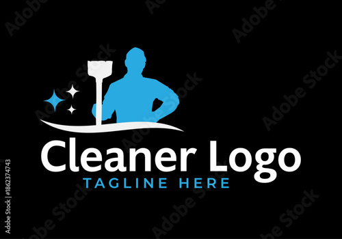 Minimal Cleaning Service Logo | Modern Housekeeping & Janitorial Brand Icon