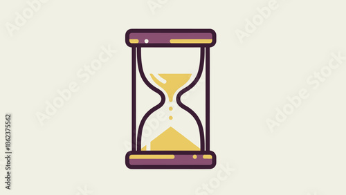 Hourglass Icon, Sand Timer, Time Measurement, Vintage Clock, Count Down