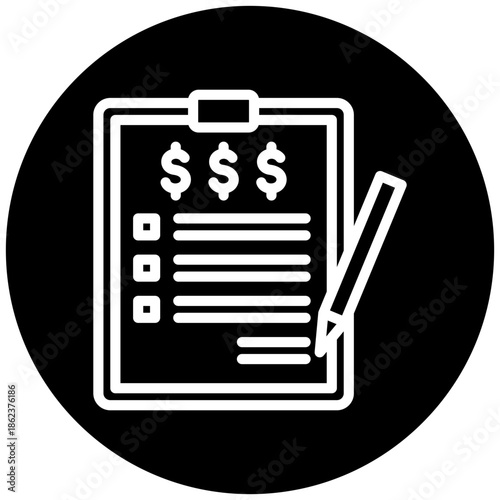 Claim Form Icon Button, Mini Illustration Relate To Taxation, Financial Report. Use For Modern Concept, Ui, Ux Web And App Development.