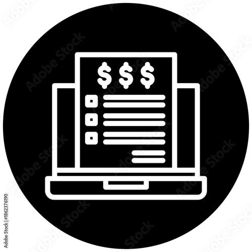 Claim Form Icon Button, Mini Illustration Relate To Taxation, Financial Report. Use For Modern Concept, Ui, Ux Web And App Development.