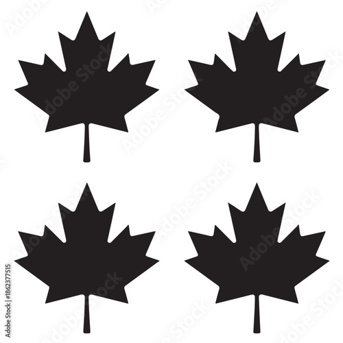 Decorative Maple Leaf Vector Autumn Nature Illustration