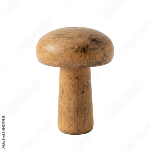 Wooden darning mushroom sewing tool