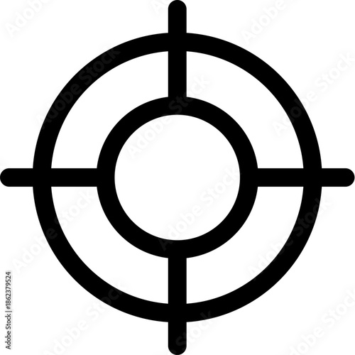 Simple Target Icon for Precision and Accuracy.