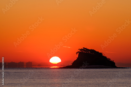 Sunrise at Geojampo, Incheon, South Korea