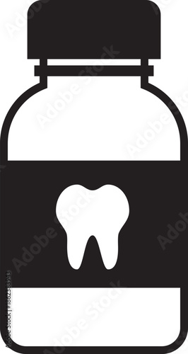 Dental Care Mouthwash Bottle Icon