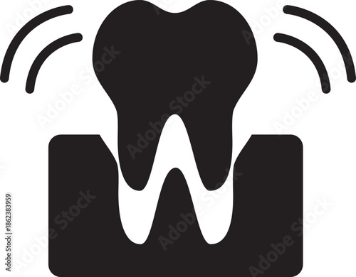 Dental Health Symbol Icon Representing Tooth Pain