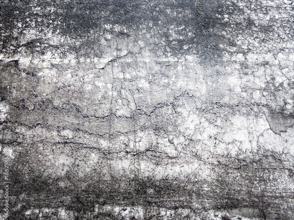 Obraz premium Grunge abstract background with cracked concrete surface, dark stains, scratches, and aged distressed texture, suitable for industrial, urban, or dramatic design use.