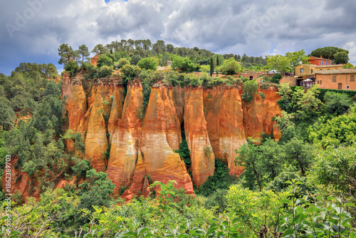 Carrière d'ocres, Roussillon, Vaucluse, France
