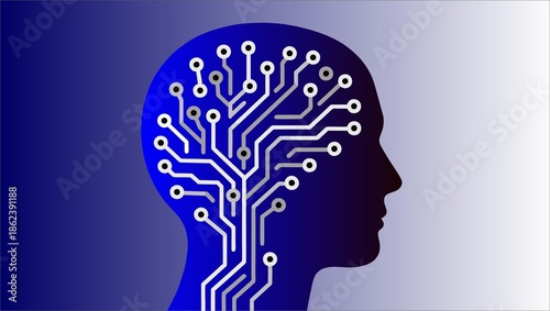 Wallpaper Mural human head with brain  Torontodigital.ca