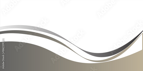 Abstract Gray and Beige Wave Design With Curved Stripes for Modern Backgrounds