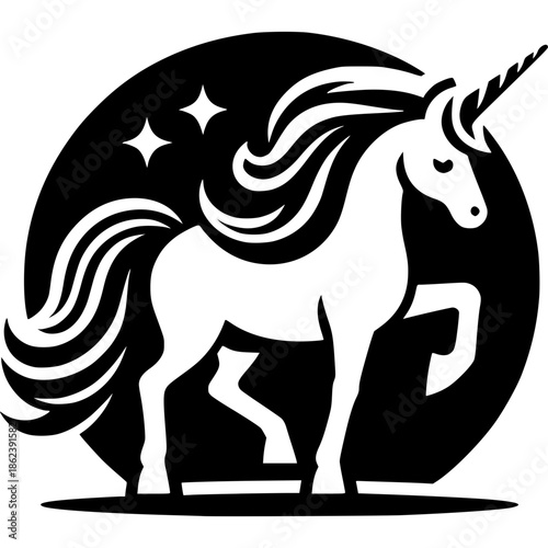 Unicorn Icon Vector
