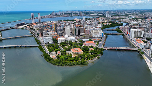 Obraz na płótnie Northeastern Brazil Skyline In Recife Pernambuco Brazil
