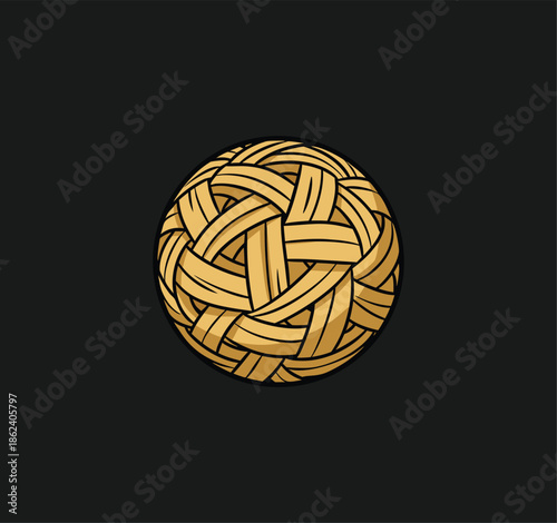 Woven Rattan Ball for Sepak Takraw Sport.