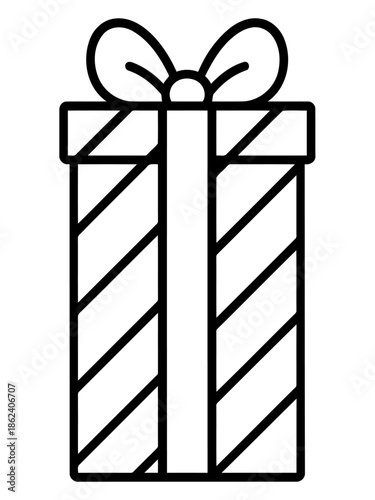 Wrapped in anticipation: A festive gift box, adorned with a delicate bow, symbolizes the joy of giving and the excitement of unveiling a delightful surprise.