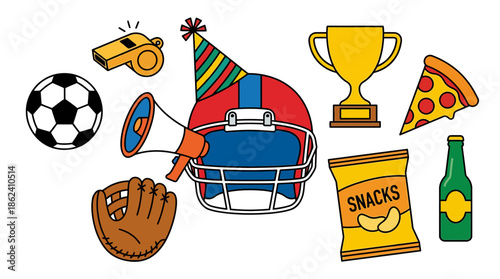 Sports and Recreation Icons Collection for Active Lifestyle