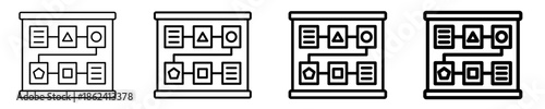 Project Plan Icon Set Different Style Collection