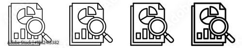 Research Icon Set Different Style Collection