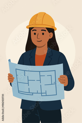 Women in Engineering Flat Vector