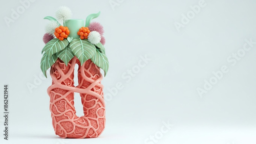 World Lung Day a Creative Concept for Modern Numeric Representation or Unique Decorative Design