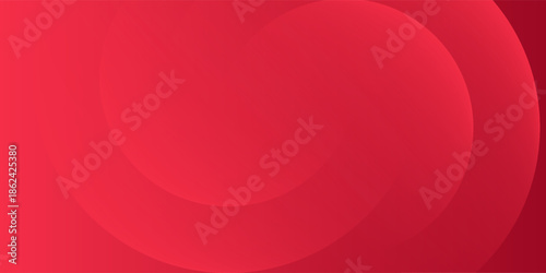 Set of 3d round circle window in red, abstract background with copy space. Simple and minimalist circle template banner design. Modern futuristic concept. Vector illustration.