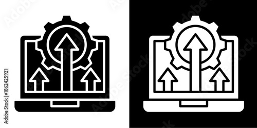 Improvement  Icon Set White Style Collection