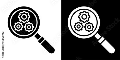 Optimization  Icon Set White Style Collection