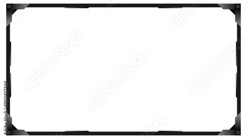 Stream overlay webcam border panel template