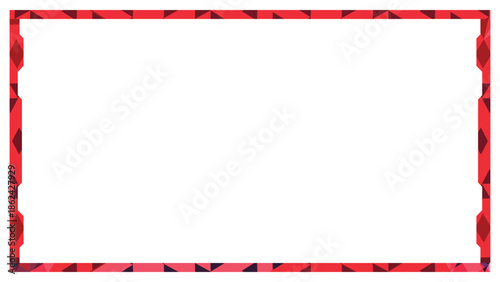 Stream overlay webcam border panel template