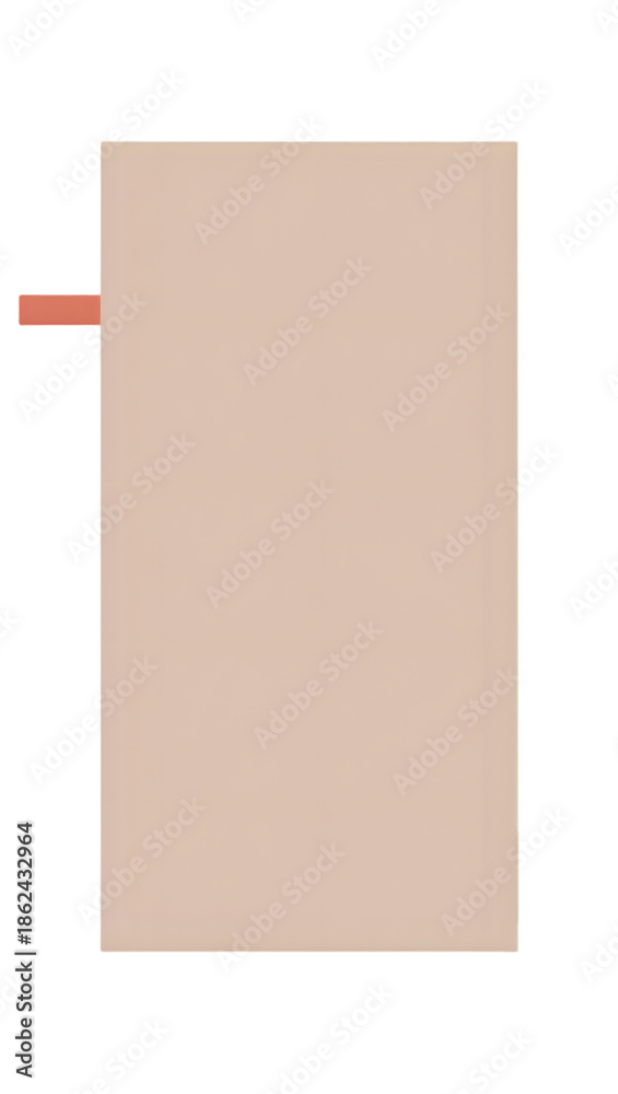 Fototapeta premium Social media post template clean layout, ample text area center, soft coral accent line, neutral background, 916