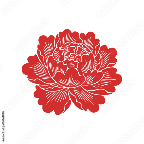 Cauliflower Icon Illustration with Clean Minimal Vector Style