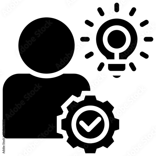 competency icon isolated on white background. Vector illustration icon knowledge and learning and other business