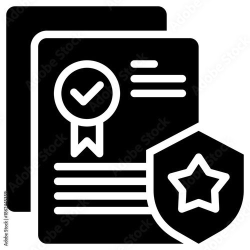 accreditation icon isolated on white background. Vector illustration icon knowledge and learning and other business