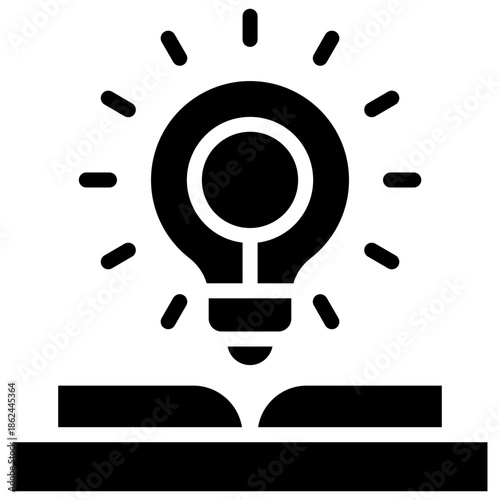 wisdom icon isolated on white background. Vector illustration icon knowledge and learning and other business