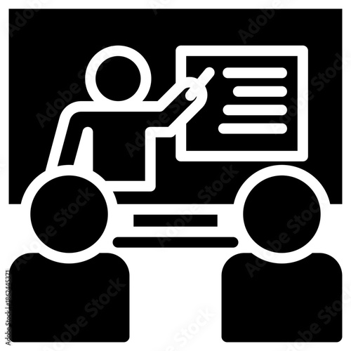 online courses icon isolated on white background. Vector illustration icon knowledge and learning and other business