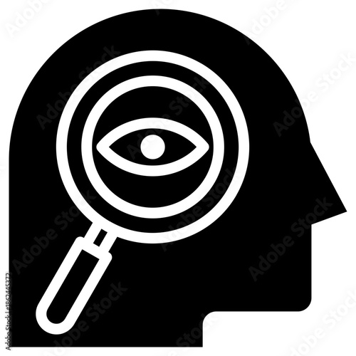 observation icon isolated on white background. Vector illustration icon knowledge and learning and other business