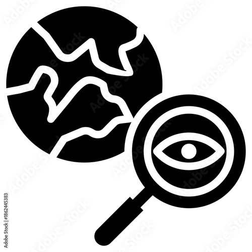 exploration icon isolated on white background. Vector illustration icon knowledge and learning and other business