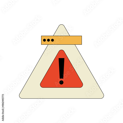 Warning sign with exclamation mark