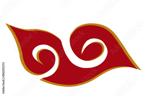 Red and Gold Chinese Lunar Ornament