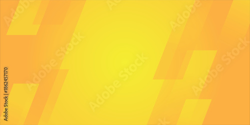 Abstract yellow square shape with futuristic concept background