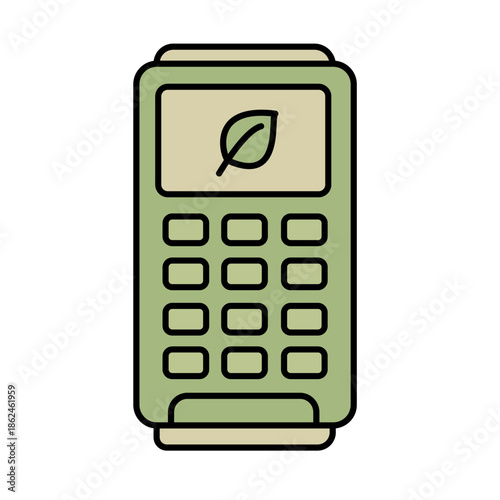 Energy Saving Eco Calculator Illustration