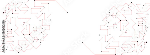 intricate circuitry layout, featuring an abstract arrangement of connected pathways and nodes, symbolizing the complexities of modern technological landscapes background