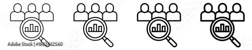 Competitive Analysis Icon Set Different Style Collection