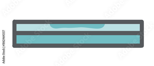 平坦型ポリープ（早期大腸がん・表面型腫瘍）のイラスト