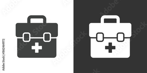First Aid Kit icon. Solid glyph series icon