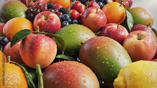 A Colorful and Delicious Assortment of Fresh Fruits for a Healthy Lifestyle.