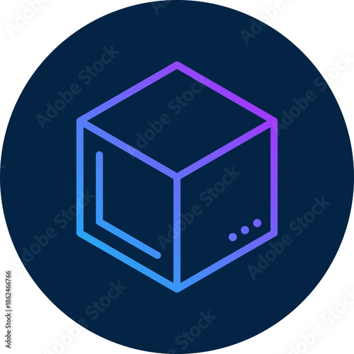 Blockchain  icon isolated on white background. vector illustration icon for Blockchain technology