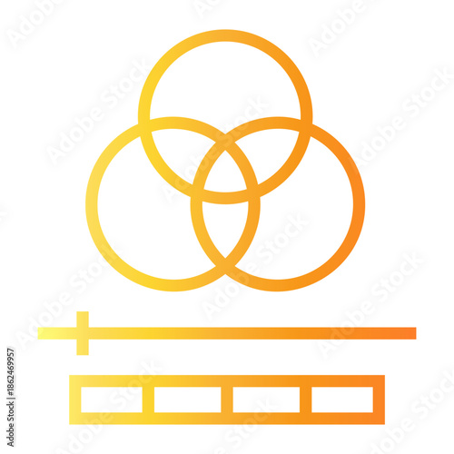 print Line Gradient Icon