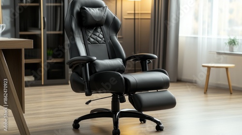 Modern reclining leather executive chair home office comfortable furniture
